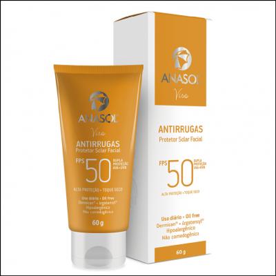 Anasol Viso Protetor Solar Facial Antirrugas FPS 50