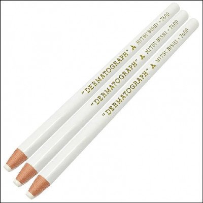 Lápis Dermatográfico Mitsubishi 7600 Branco
