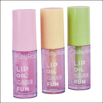 Gloss Labial Hidratante Lip Oil Care Fun Ruby Rose
