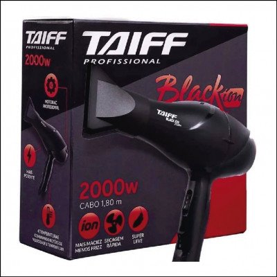Secador Taiff Black Ion 2000w
