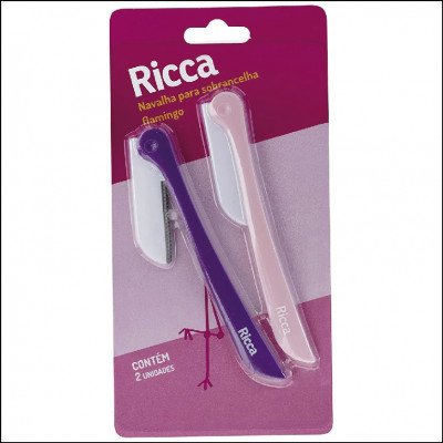 Navalha para Sobrancelha Flamingo Ricca