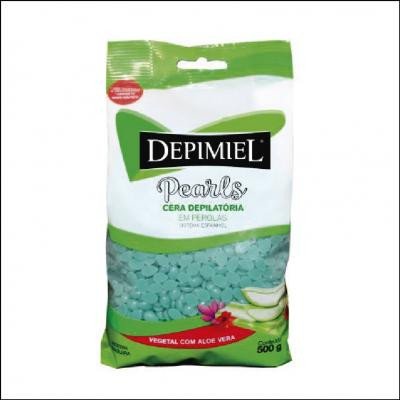 Cera em Perolas Depimiel Vegetal Com Aloe Vera 500g