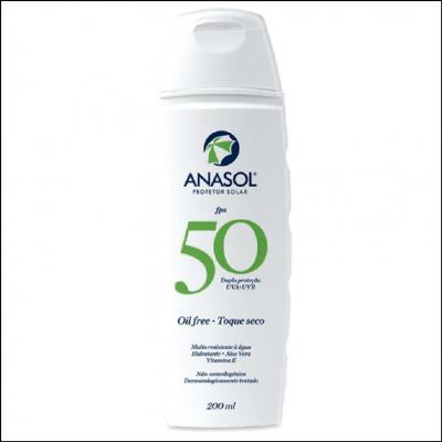 Protetor Solar Anasol Fps 50 Oil Free 200ml