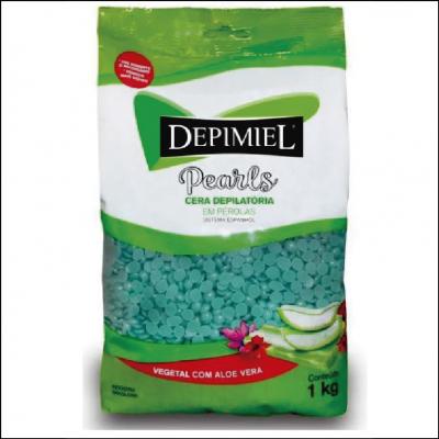 Cera em Perolas Depimiel Vegetal Com Aloe Vera 1kg