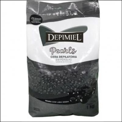 Cera em Perolas Depimiel Com Lama Negra 1kg