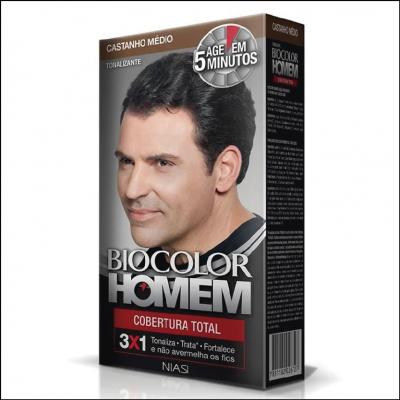 Tonalizante Biocolor Homem Castanho Médio