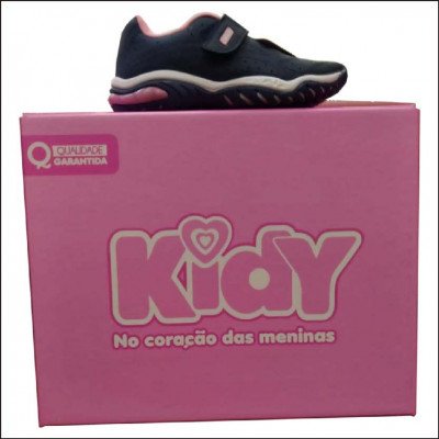 Tênis Infantil Kidy Play Preto e Pink