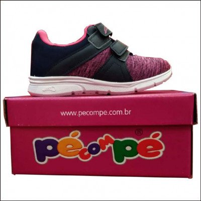 Tênis Pé com Pé Feminino Rosa Liso