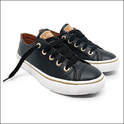 Tênis Capricho Like Class Preto/Cobre