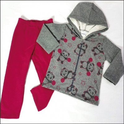 Conjunto 1 ao 3 Com capuz Feminino Rovitex - imagem 3