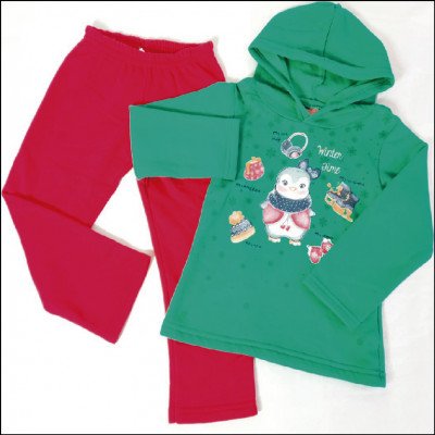 Conjunto Moletom Feminino Elian 1 ao 3