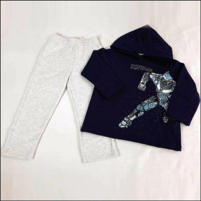 Conjunto Blusão com Capuz 1 AO 3 Rovitex - imagem 2