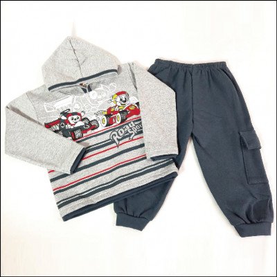 Conjunto 1 ao 3 Masculino Moletom Pituki