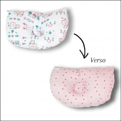 Travesseiro Bebê Bercinho Anatômico Redondo