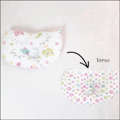 Travesseiro Bebê Bercinho Anatômico Redondo - imagem 1