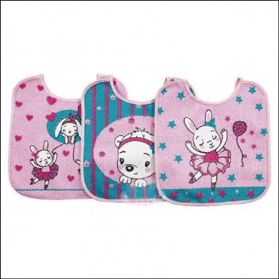 Babador Com Forro Kit 3 Unidades Feminino Incomfral - imagem 2