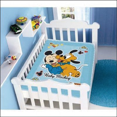 Cobertor Bebê Masculino Jolitex Disney - imagem 1