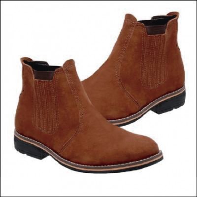 Botina Couro Nobuck Ferrugem