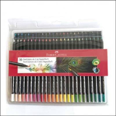 Lápis de Cor Supersoft 50 Cores Faber Castell