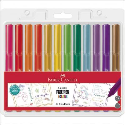 Caneta Ponta Fina Fine Pen Colors Faber-Castell
