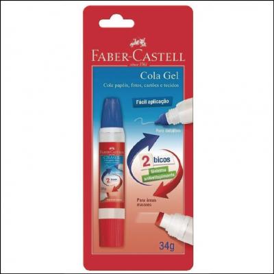 Cola Gel 2 Bicos Antientupimento Faber Castell