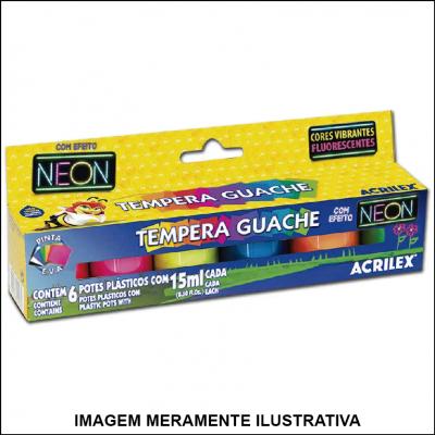 Guache Neon C/6 Cores 15 ml