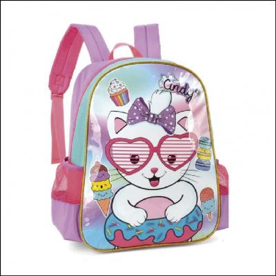 Mochila De Costas Gata Cindy Roxa Luxcel