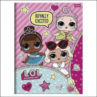 Caderno Brochura Capa Dura Lol Surprise Foroni