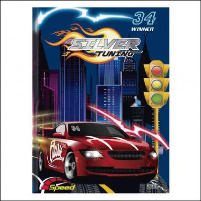 Caderno Brochura Capa Dura Silver Tuning