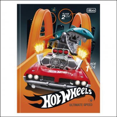 Caderno Brochura Capa Dura Universitário Hot Wheels