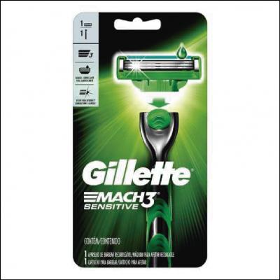 Aparelho de Barbear Gillette Mach3 Sensitive