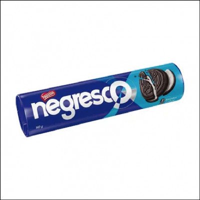 Biscoito Negresco Nestlé Sabor Chocolate com Recheio Sabor Baunilha