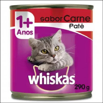Whiskas Patê Carne Lata