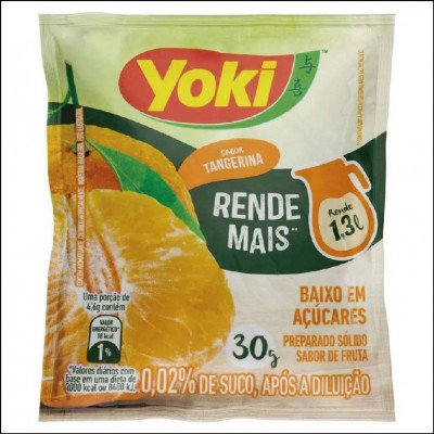 Refresco Yoki Tangerina Pacote