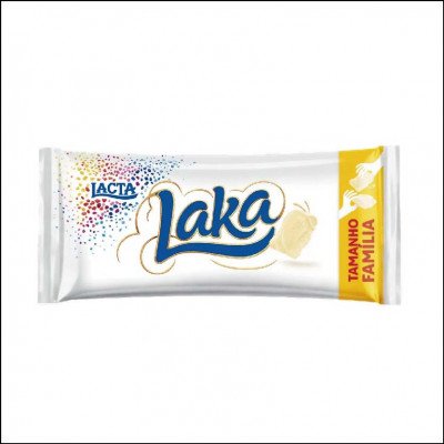 Barra de Chocolate Branco Laka Tamanho Família