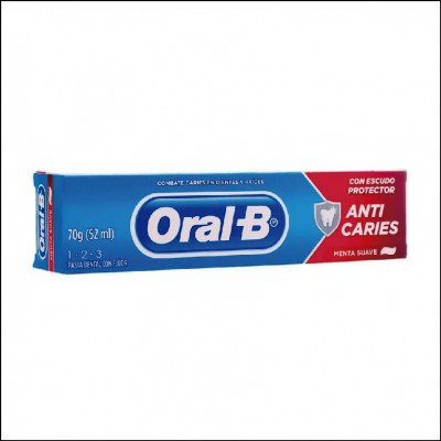 Creme Dental Oral-B 123 Anti Cáries Menta Suave