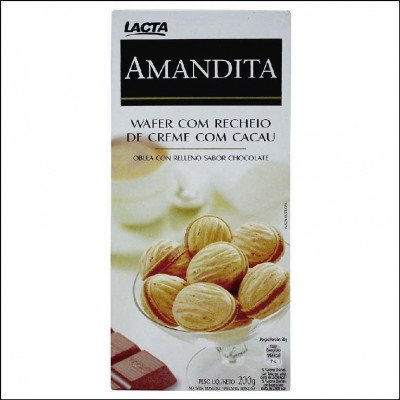 Wafer Lacta Recheado Amandita Chocolate