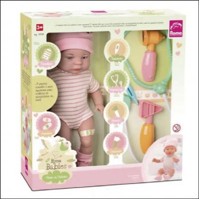Boneca Roma Babies Visita ao Pediatra - Roma
