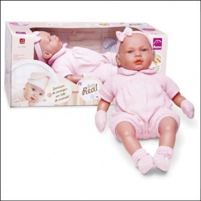 Boneca Bebe Real Roma Brinquedos