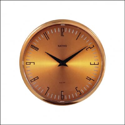 Relógio de Parede Metalizado Nativo