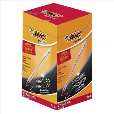 Caneta Bic Cristal Vermelha