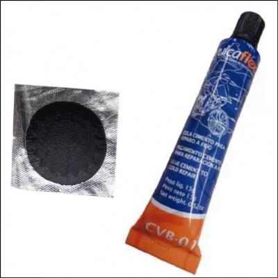 Kit Reparo Remendo e Cola para Bike