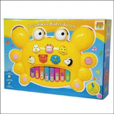 Tecladinho Divertido Siri Infantil Sons Eletrônicos - Dm Toys