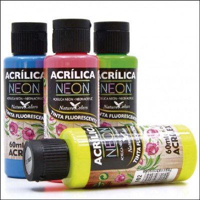 Tinta Acrílica Nature Colors Neon Acrilex