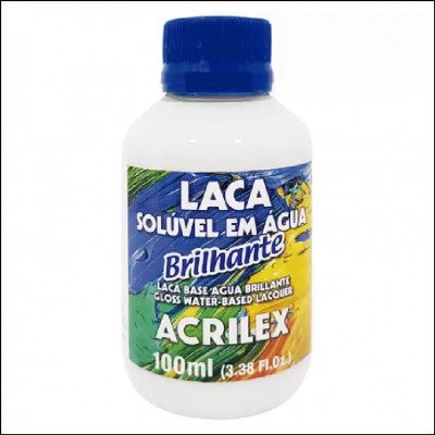 Laca Solúvel em Água Brilhante Acrilex 100ml