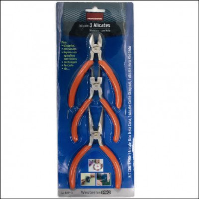 Kit de Alicates para Artesanato Western C/ 3 Unidades