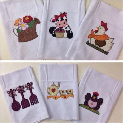 Pano de Prato Patch Aplique