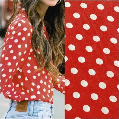 Tecido Tricoline Viscose de Poá - imagem 1