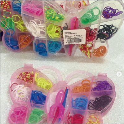 Caixinha com Elásticos para Pulseira