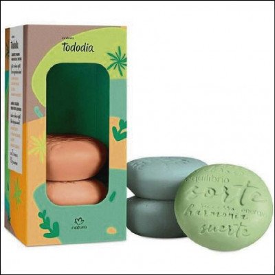 Sabonete em Barra Puro Vegetal Sortidos Natura Tododia